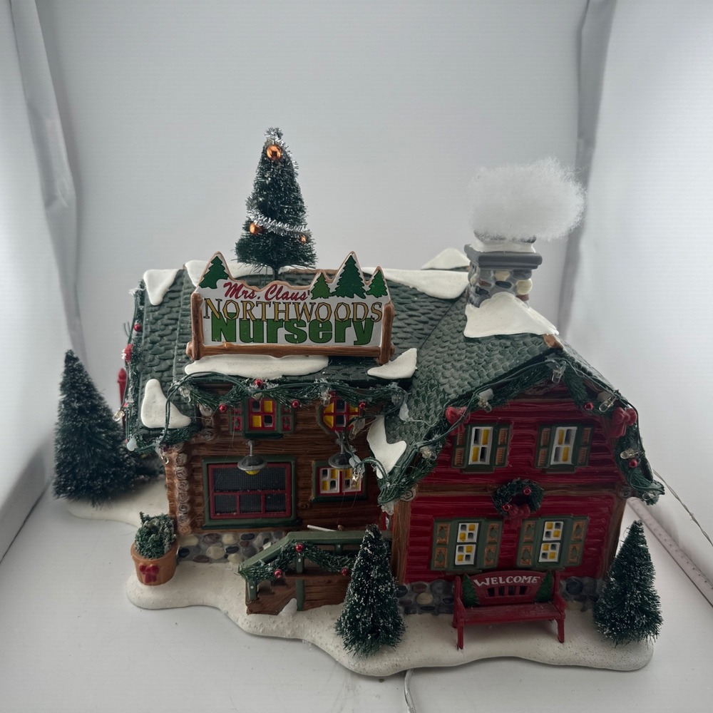 Dept 56 Snow Village Mrs. Claus' Northwoods Nursery 56.55601 Lighted